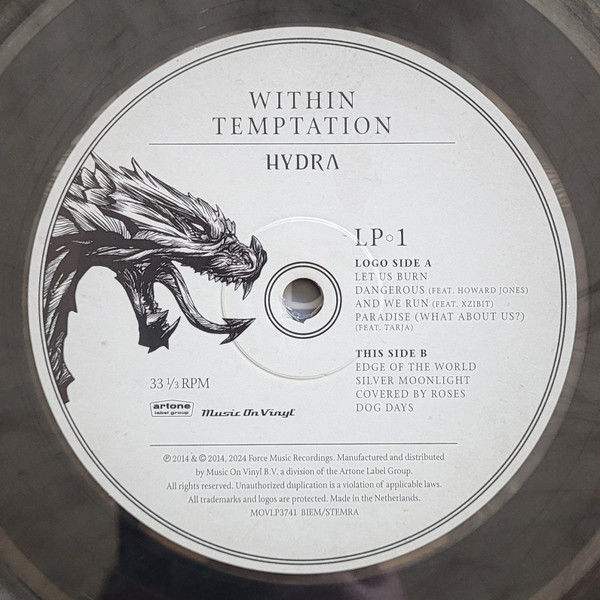 WITHIN TEMPTATION - HYDRA (2014) - LP 180GR NUMBERED COLOURED 2024 LTD EDT SIFIR PLAK