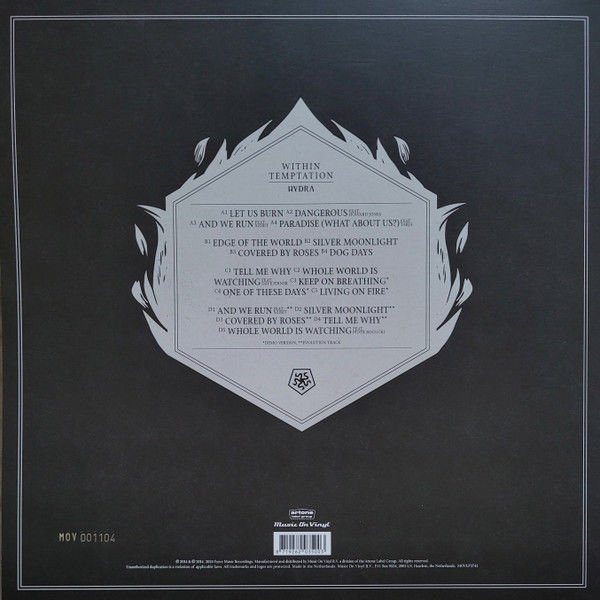 WITHIN TEMPTATION - HYDRA (2014) - LP 180GR NUMBERED COLOURED 2024 LTD EDT SIFIR PLAK