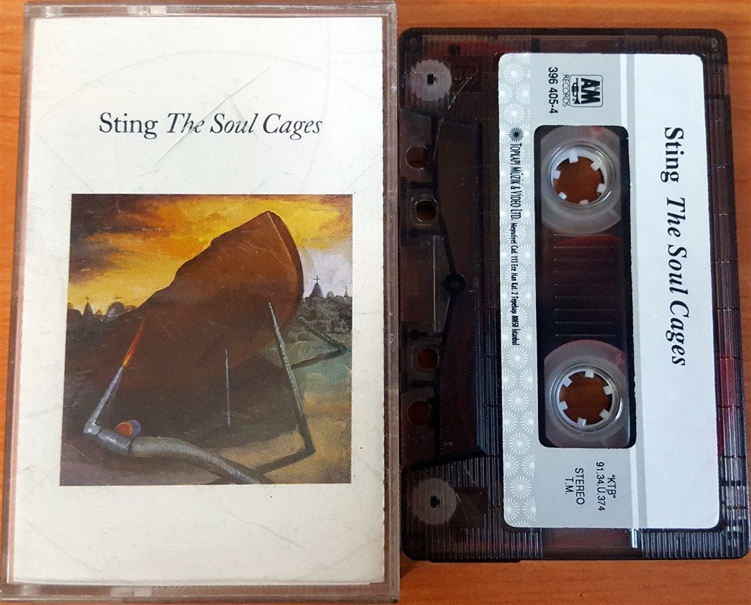 STING - THE SOUL CAGES (1991) TOPKAPI CASSETTE MADE IN TURKEY ''USED'' PAPER LABEL