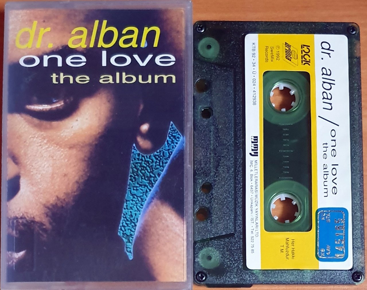 DR. ALBAN - ONE LOVE THE ALBUM (1992) - KASET MMY 2.EL