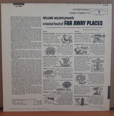 WILLIAM HOLDEN PRESENTS FAR AWAY PLACES - WARREN BARKER (1959) - LP 2.EL PLAK