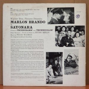SAYONARA SOUNDTRACK / FRANZ WAXMAN (1957) - LP 2.EL PLAK