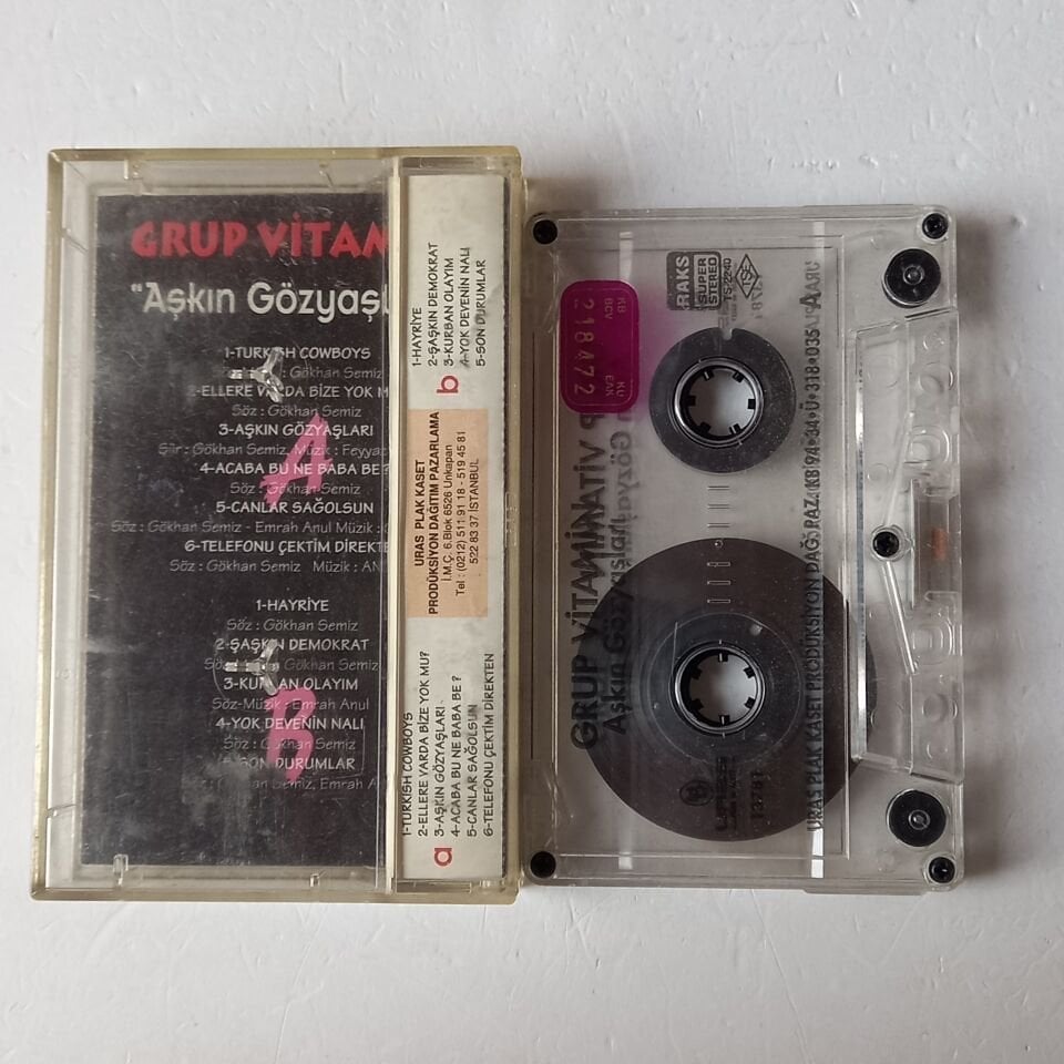 GRUP VİTAMİN - AŞKIN GÖZYAŞLARI (1994) - KASET 2.EL