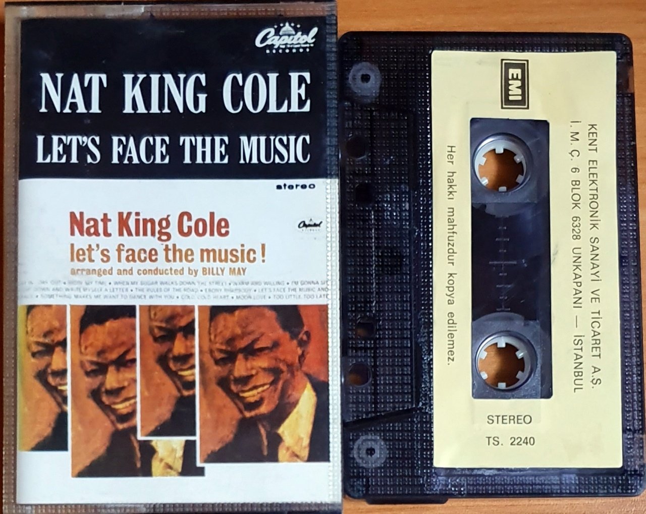NAT KING COLE - LET'S FACE THE MUSIC (1992) - KASET KENT 2.EL