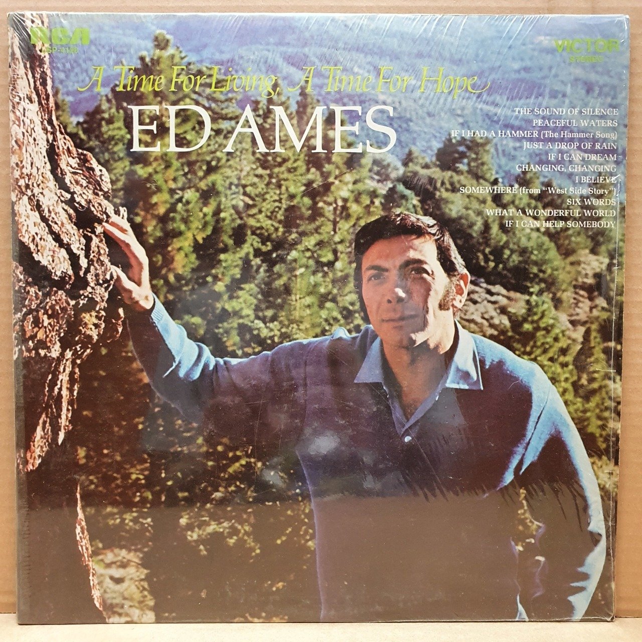 ED AMES - A TIME FOR LIVING, A TIME FOR HOPE (1969) - LP 2.EL PLAK