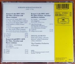 J.S. BACH: OBOENKONZERTE BWV 1053, 1055, 1059 / DOUGLAS BOYD, THE CHAMBER ORCHESTRA OF EUROPE (1990) - CD DEUTSCHE GRAMMOPHON 2.EL