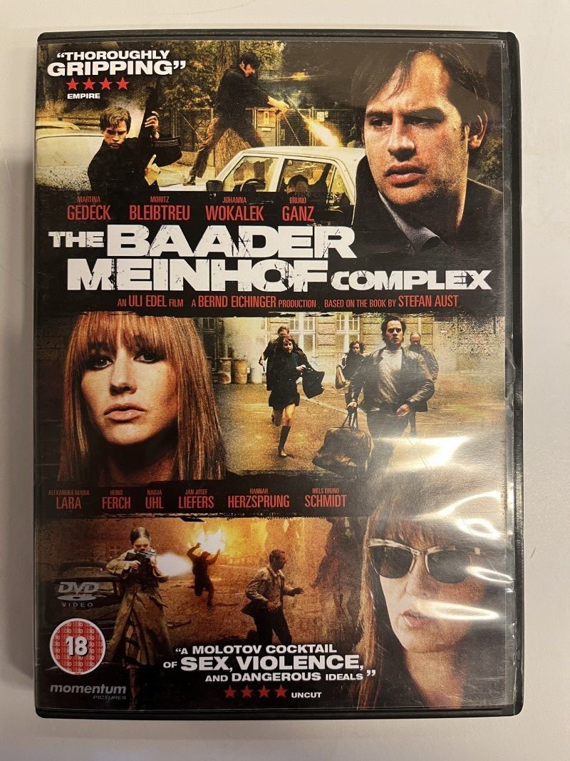 THE BAADER MEINHOF COMPLEX - MORITZ BLEIBTREU - BRUNO GANZ - ULI EDEL - DVD 2.EL TÜRKÇE ALTYAZI YOKTUR