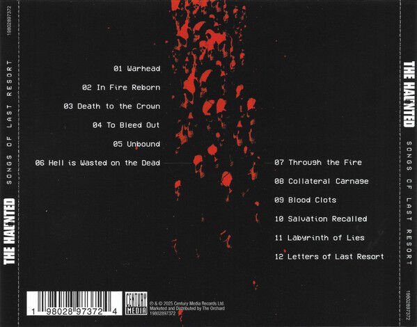 THE HAUNTED – SONGS OF LAST RESORT (2025) - CD JEWEL CASE SIFIR