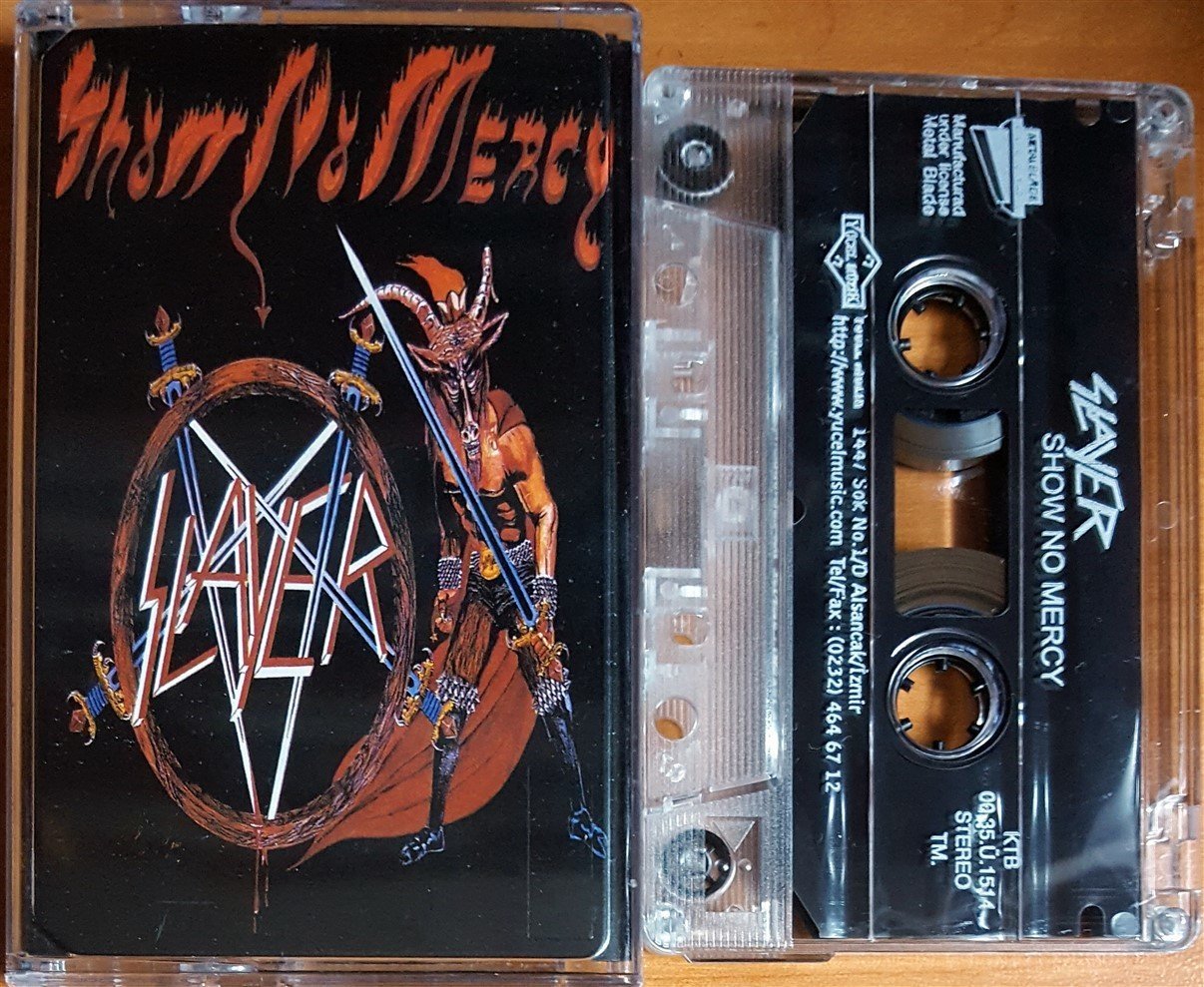 SLAYER - SHOW NO MERCY (2000) YÜCEL MÜZİK / METALBLADE RECORDS KASET 2.EL