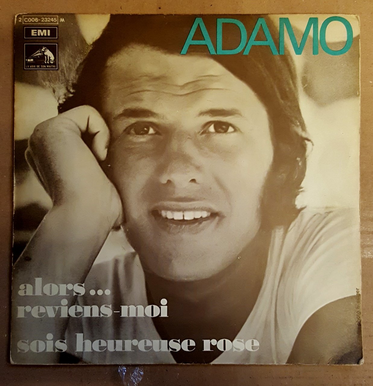 ADAMO - ALORS...REVIENS MOI / SOIS HEUREUSE ROSE (1970) - 7'' 45 DEVİR 2.EL PLAK