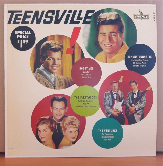 TEENSVILLE - BOBBY VEE, THE FLEETWOODS, THE VENTURES... - LP 2.EL PLAK
