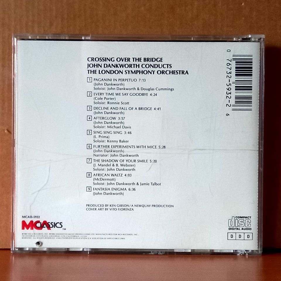 CROSSING OVER THE BRIDGE / JOHN DANKWORTH CONDUCTS THE LONDON SYMPHONY ORCHESTRA (1987) - CD 2.EL