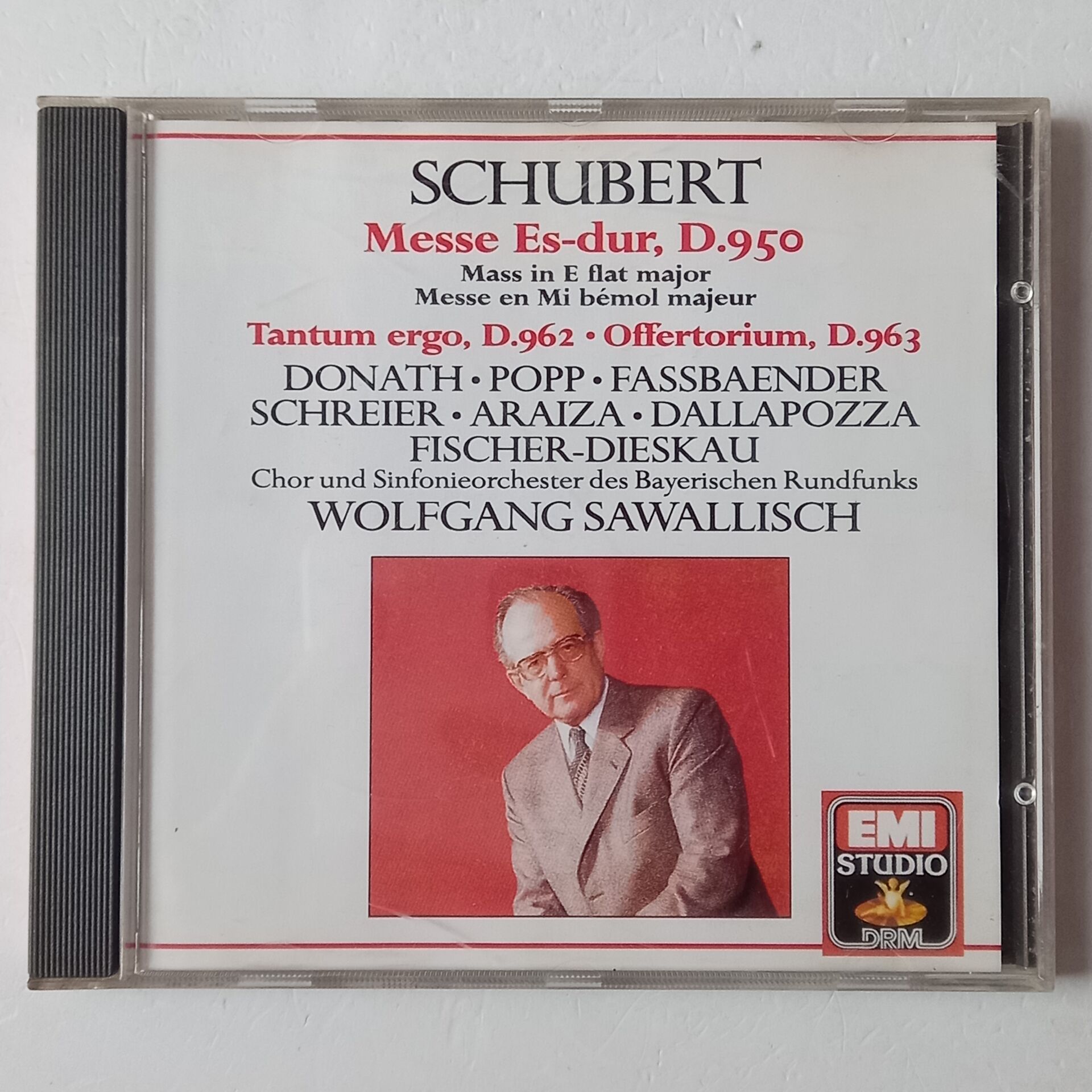 SCHUBERT: MASS IN E FLAT - WOLFGANG SAWALLISCH (1983) - CD REMASTERED 1988 2.EL
