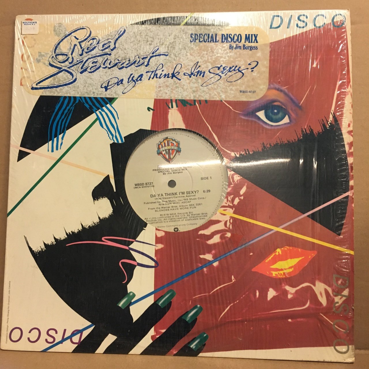 ROD STEWART - DO YA THINK I'M SEXY? (1978) 12'' MAXISINGLE 2.EL PLAK