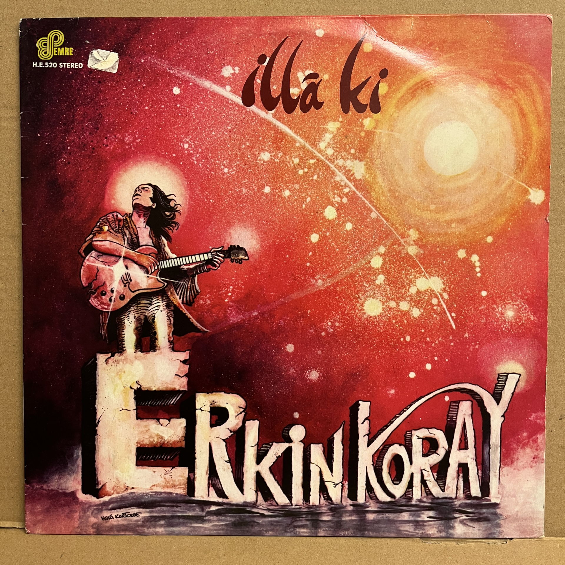 ERKİN KORAY - İLLA Kİ (1983) 2013 UNOFFICIAL BASKI KIRMIZI PLAK - LP 2.EL PLAK