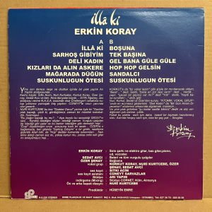ERKİN KORAY - İLLA Kİ (1983) 2013 UNOFFICIAL BASKI KIRMIZI PLAK - LP 2.EL PLAK