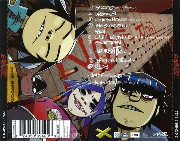 GORILLAZ – G SIDES (2002) - CD REISSUE JEWEL CASE AMBALAJINDA SIFIR
