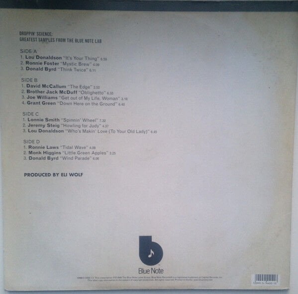 DROPPIN' SCIENCE: GREATEST SAMPLES FROM BLUE NOTE LAB - VARIOUS ARTISTS (2008) - 2LP COMPILATION GATEFOLD SIFIR PLAK