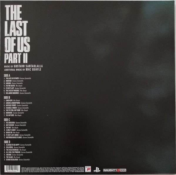 LAST OF US PART II - SOUNDTRACK MUSIC BY GUSTAVO SANTAOLALLA (2020) - 2LP 2021 REISSUE SIFIR PLAK