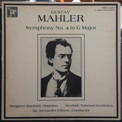 MAHLER: SYMPHONY NO.4, MARGARET MARSHALL, ALEXANDER GIBSON - PLAK 2.EL