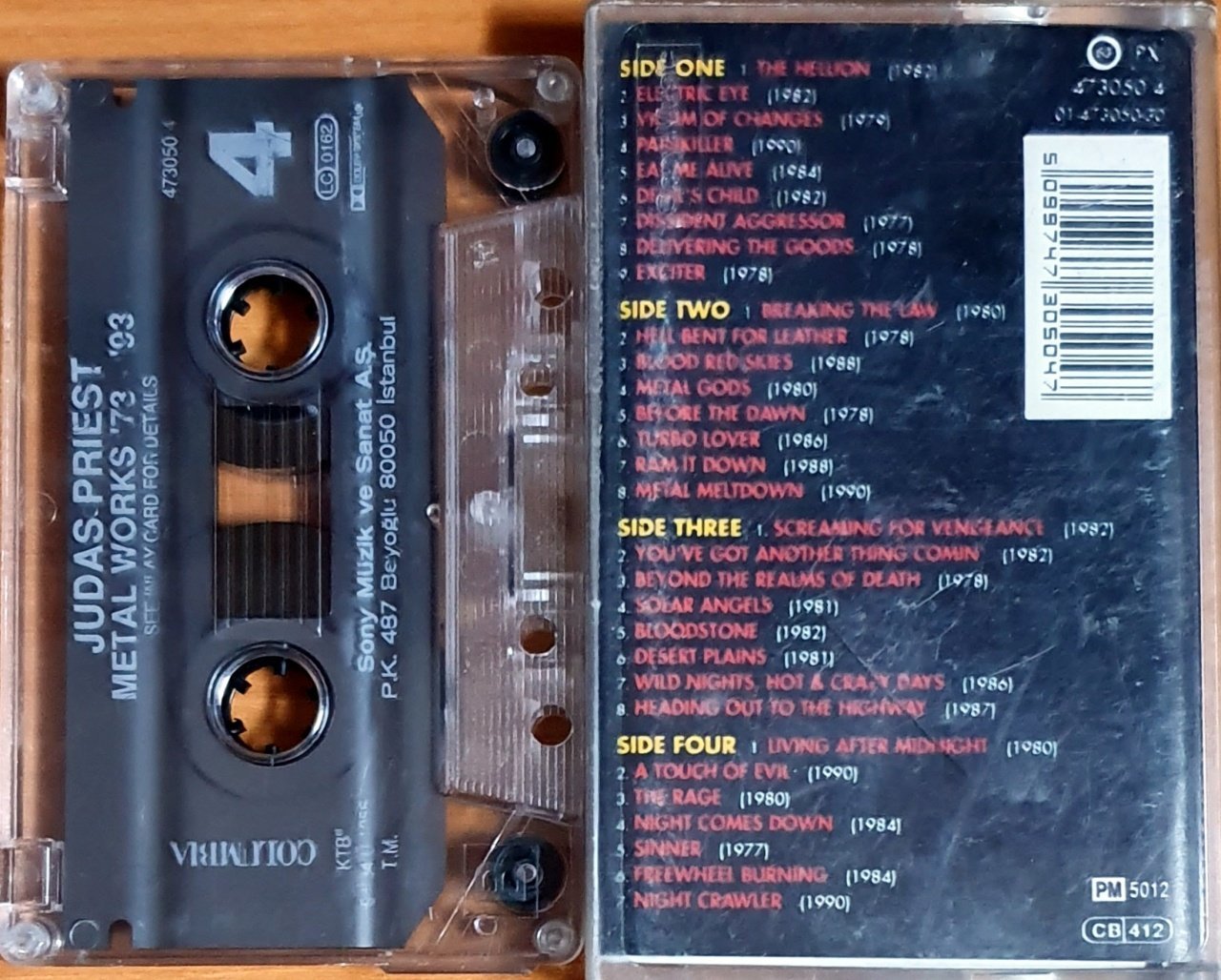 JUDAS PRIEST - METAL WORKS '73-'93 / KASET 2 (1994) - KASET 2.EL