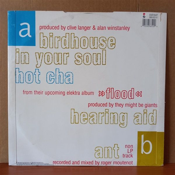 THEY MIGHT BE GIANTS – BIRDHOUSE IN YOUR SOUL (1990) - 12'' 45RPM MAXI SINGLE 2.EL PLAK