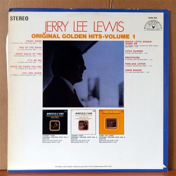 JERRY LEE LEWIS – ORIGINAL GOLDEN HITS VOLUME 1 - LP 2.EL PLAK