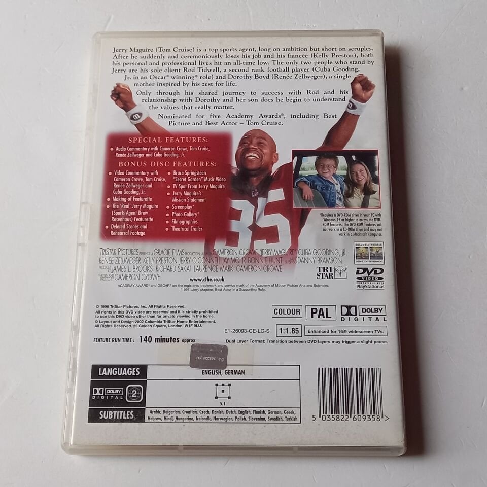 JERRY MAGUIRE / COLLECTORS EDITION - TOM CRUISE - DVD 2.EL
