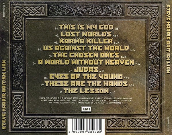 STEVE HARRIS - BRITISH LION (2012) - CD JEWEL CASE SIFIR