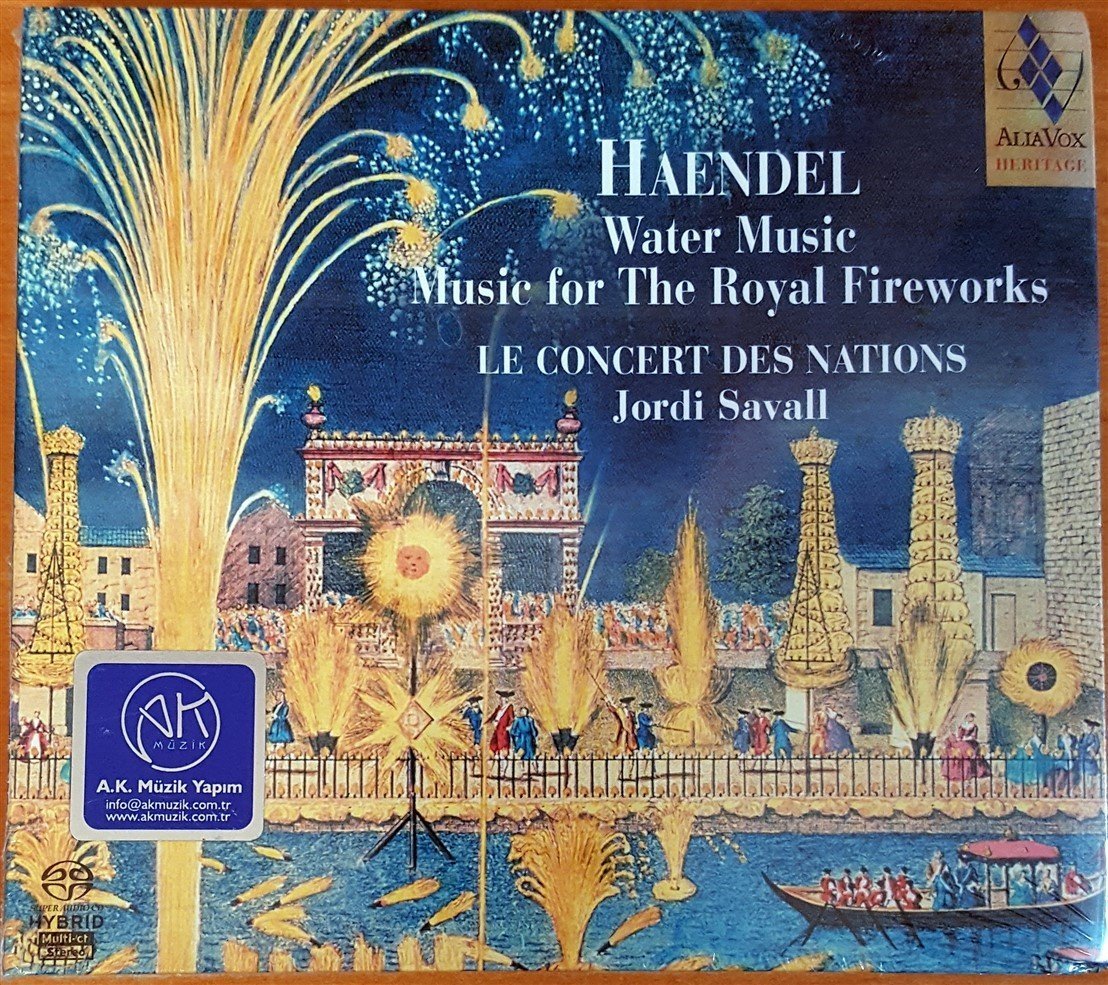 HAENDEL - WATER MUSIC / MUSIC FOR THE FIREWORKS / JORDI SAVALL (2008) ALIA VOX / SACD SIFIR