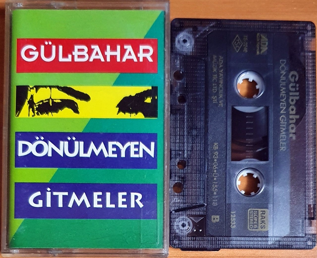 GÜLBAHAR - DÖNÜLMEYEN GİTMELER (1993) - KASET ADA MÜZİK 2.EL