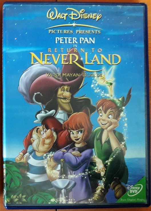 PETER PAN IN RETURN TO NEVERLAND - VAROLMAYAN ÜLKEDE - WALT DISNEY - DVD 2.EL