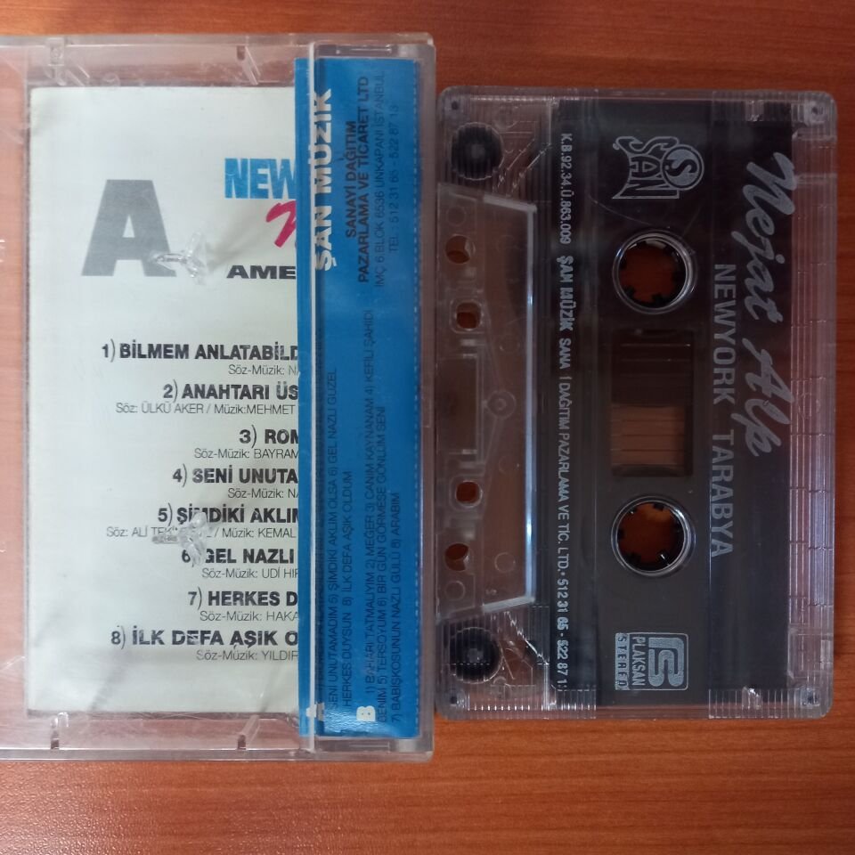 NEJAT ALP - AMERİKA KONSERLERİ / NEW YORK TARABYA (1992) - KASET 2.EL