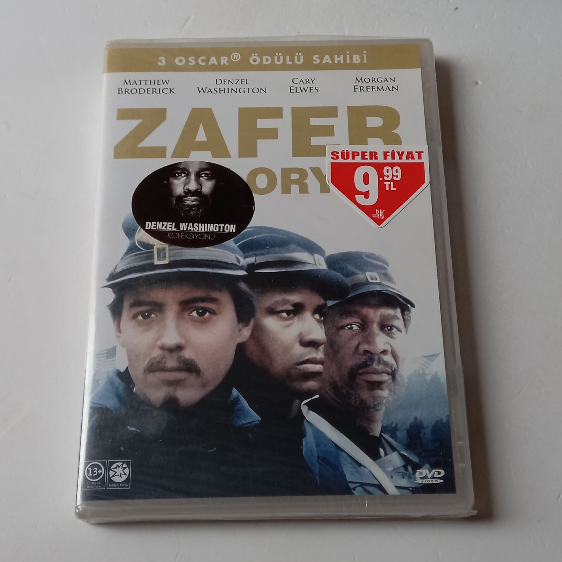 ZAFER / GLORY - MATTHEW BRODERICK, DENZEL WASHINGTON, MORGAN FREEMAN - DVD AMBALAJINDA SIFIR