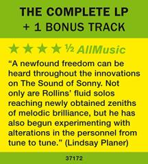 SONNY ROLLINS - THE SOUND OF SONNY (1957) - LP 180GR 2019 EDITION SIFIR PLAK