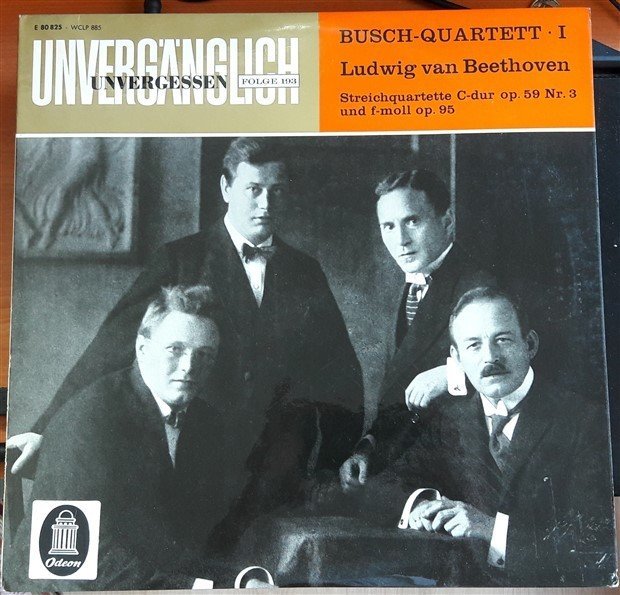 BEETHOVEN STRING QUARTETT NO. 3&95 BUSCH-QUARTETT - LP 2.EL