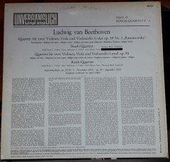 BEETHOVEN STRING QUARTETT NO. 3&95 BUSCH-QUARTETT - LP 2.EL