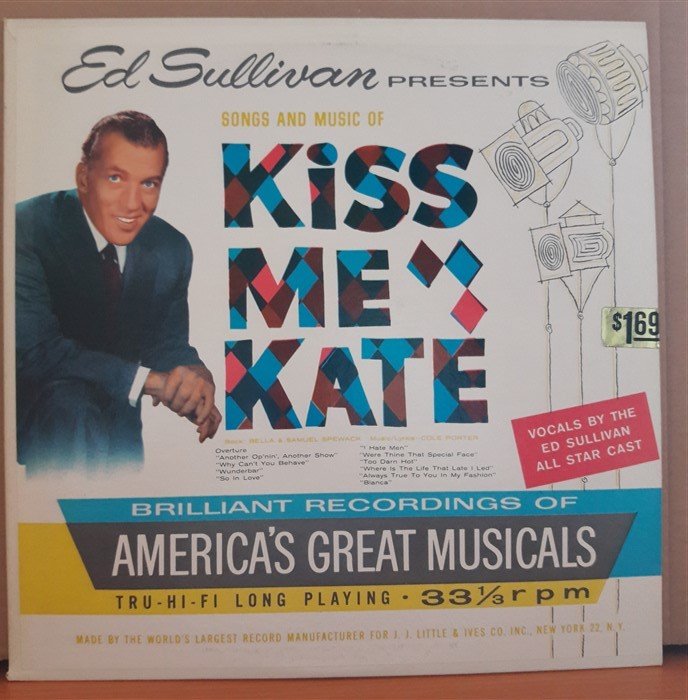 ED SULLIVAN PRESENTS SONGS AND MUSIC OF KISS ME KATE (1960) - LP 2.EL PLAK