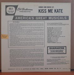 ED SULLIVAN PRESENTS SONGS AND MUSIC OF KISS ME KATE (1960) - LP 2.EL PLAK