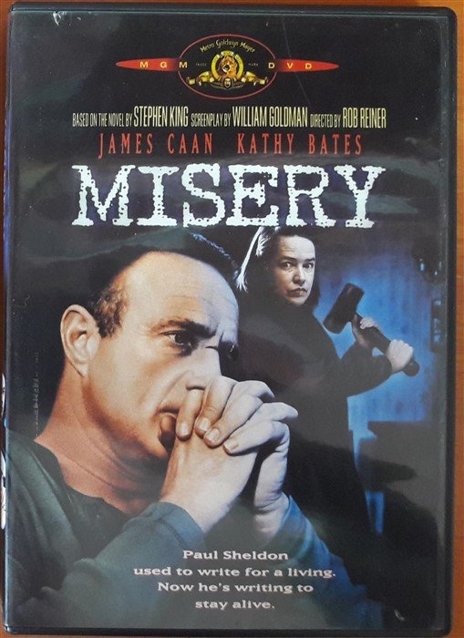 MISERY - JAMES CAAN - KATHY BATES (STEPHEN KING) - DVD 2.EL 1. BÖLGE TR ALTYAZI YOKTUR