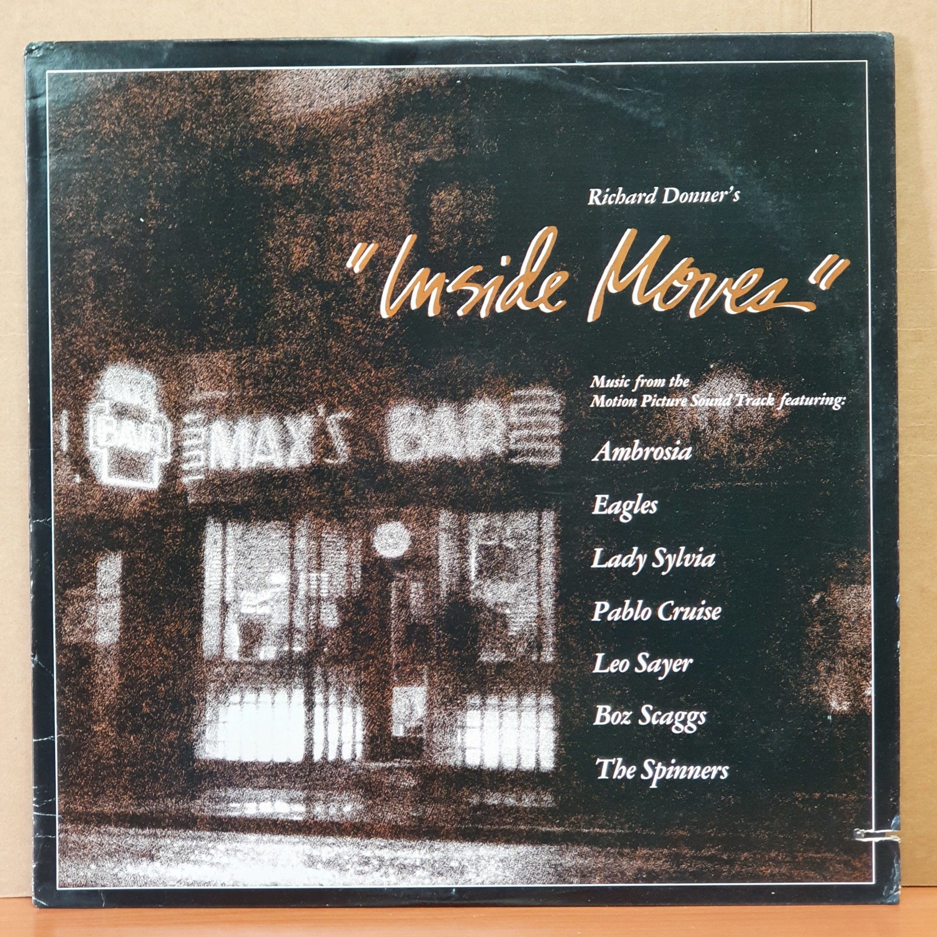 INSIDE MOVES SOUNDTRACK / AMBROSIA, EAGLES, LADY SYLVIA, LEO SAYER, BOZ SCAGGS (1980) - LP 2.EL PLAK