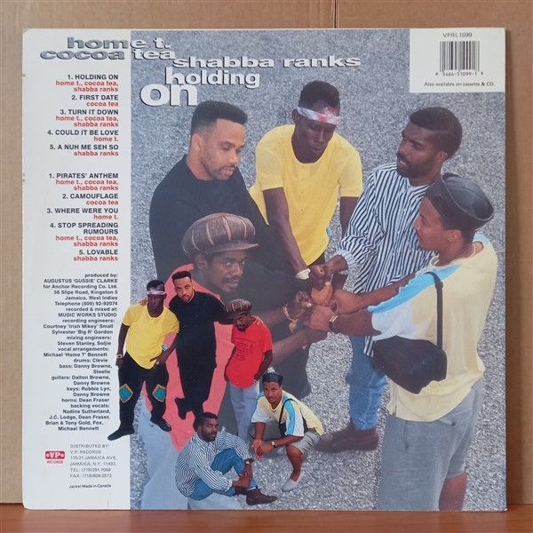 HOME T. & COCOA TEA & SHABBA RANKS – HOLDING ON (1989) - LP 2.EL PLAK