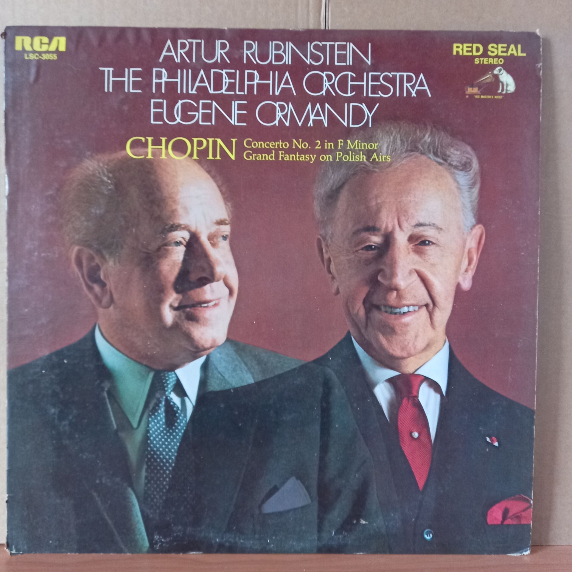 ARTUR RUBINSTEIN, THE PHILADELPHIA ORCHESTRA, EUGENE ORMANDY : CHOPIN – CONCERTO NO. 2 IN F MINOR / GRAND FANTASY ON POLISH AIRS (1969) - LP 2.EL PLAK