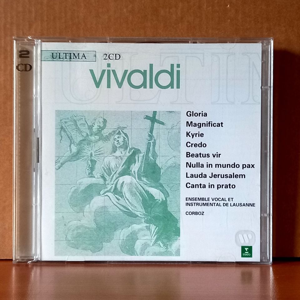 VIVALDI: SACRED WORKS / GLORIA, MAGNIFICAT, KYRIE, CREDO, BEATUS VIR, NULLA IN MUNDO PAX, LAUDA JERUSALEM, CANTA IN PRATO / CORBOZ, ENSEMBLE VOCAL & INSTRUMENTAL DE LAUSANNE (1997) - 2CD 2.EL
