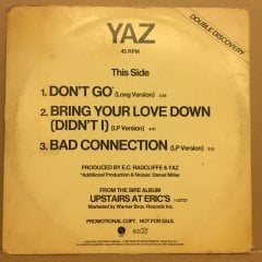 YAZ (YAZOO) - DON'T GO / SUNFIRE - SHAKE YOUR BODY 1982 12'' MAXISINGLE PROMO