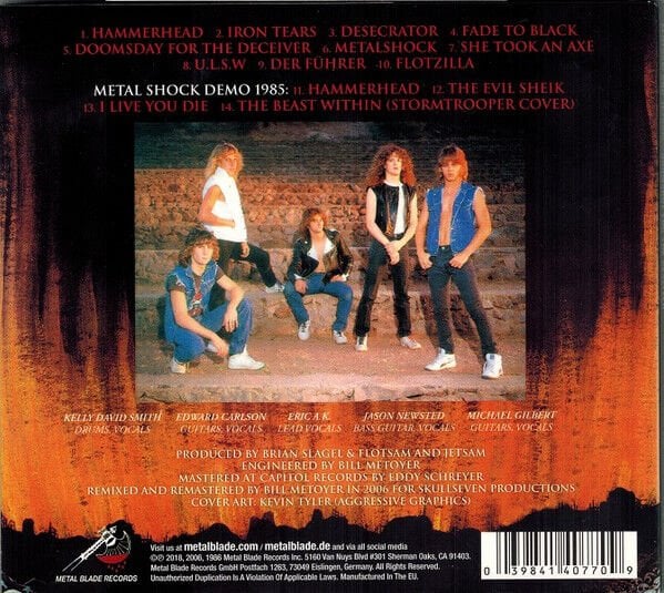 FLOTSAM AND JETSAM – DOOMSDAY FOR THE DECEIVER (1986) - CD 2018 REMASTERED REISSUE DIGIPAK SIFIR