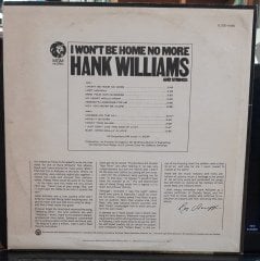 HANK WILLIAMS - I WON'T BE HOME NO MORE - PLAK 2.EL