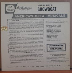 ED SULLIVAN PRESENTS SONGS AND MUSIC OF SHOWBOAT (1960) - LP 2.EL PLAK