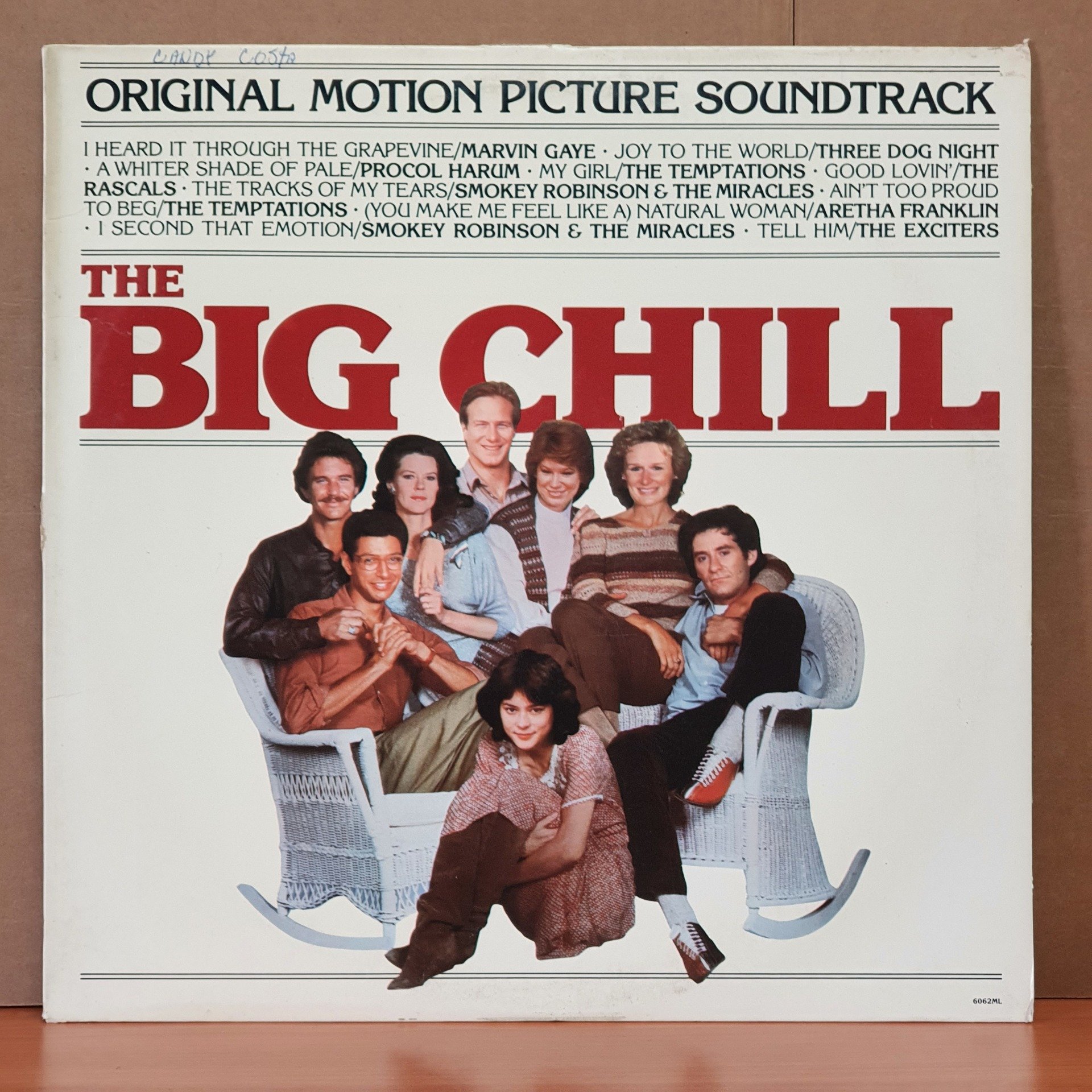 THE BIG CHILL SOUNDTRACK / MARVIN GAYE, THREE DOG NIGHT, PROCOL HARUM, THE TEMPTATIONS, THE RASCALS, ARETHA FRANKLIN (1983) - LP 2.EL PLAK