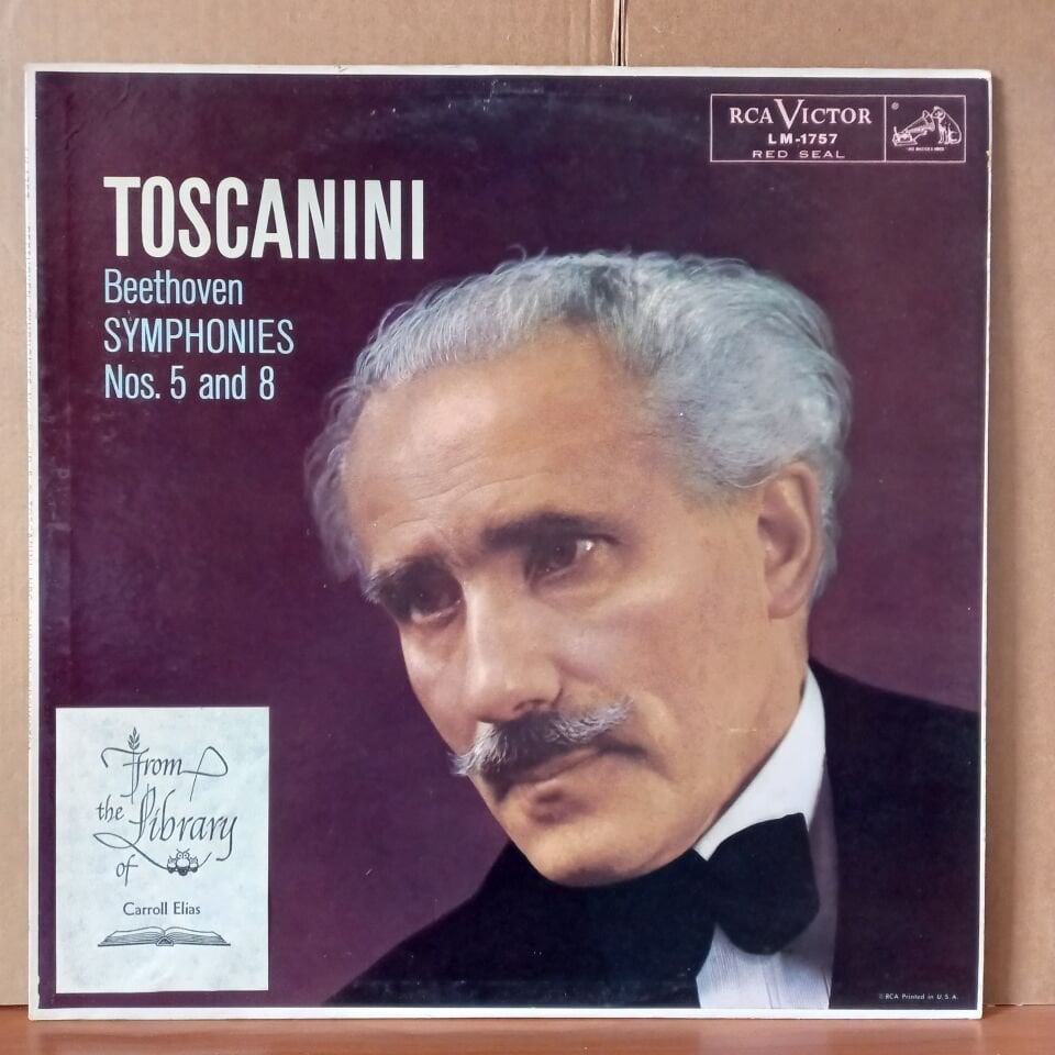 TOSCANINI AND THE NBC SYMPHONY ORCHESTRA / BEETHOVEN: SYMPHONIES NOS. 5 & 8 (1952) - LP 2.EL PLAK